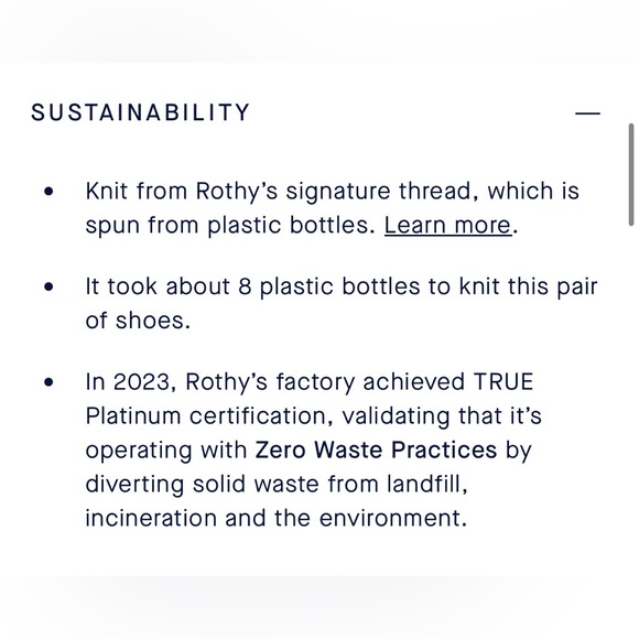 NWOB new never worn rothys square toe flats in rosewater rare sz 6.5 fits like 6 - Picture 16 of 16